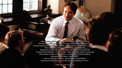 Dead Poets Society!  A Story About Inspiring Teachers and Rebellious Students!